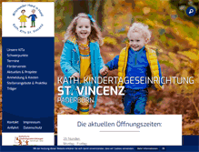 Tablet Screenshot of kita-st-vincenz.de